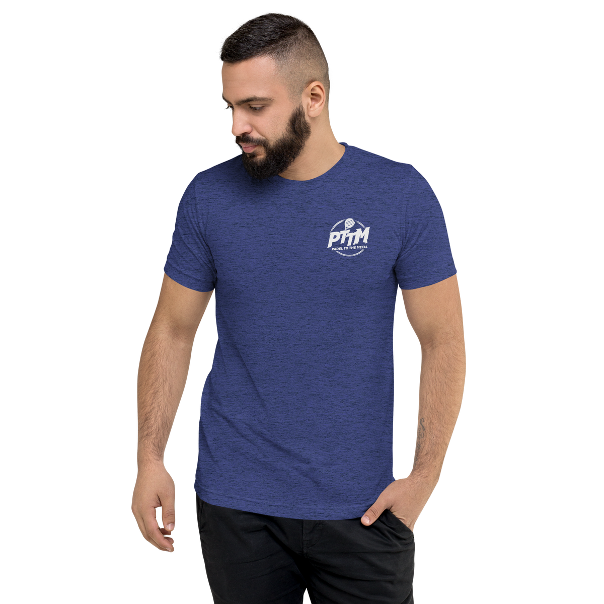 Kleur: Marineblauw triblend